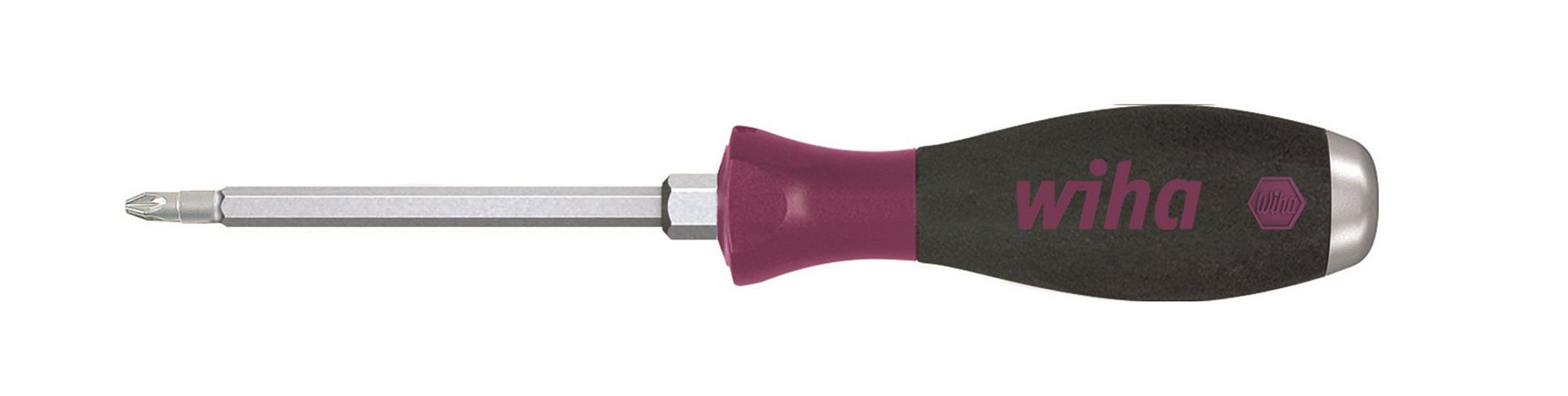 Отвёртка Wiha MicroFinish Pozidriv с шестигранным жалом и стальным набалдашником