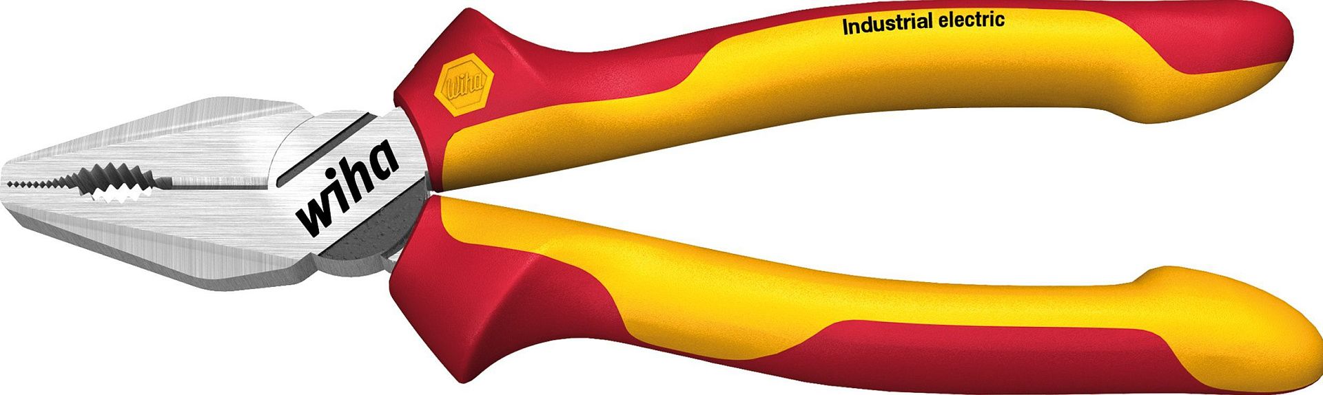 Пассатижи Wiha Industrial electric с DynamicJoint и OptiGrip со сверхдлинной режущей кромкой