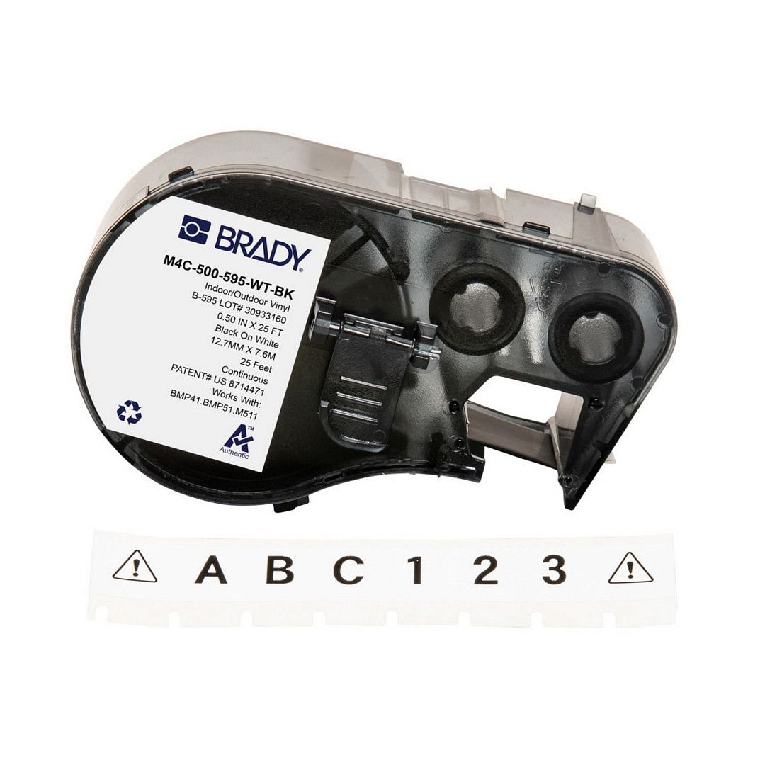 Картридж для принтеров Brady BMP41, BMP51, M510, M410, M511, материал B-595, универсальный винил