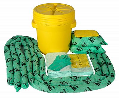 Комплект для устранения проливов Brady Lab Spill Kit в бочке (адсорбция 60 литров)