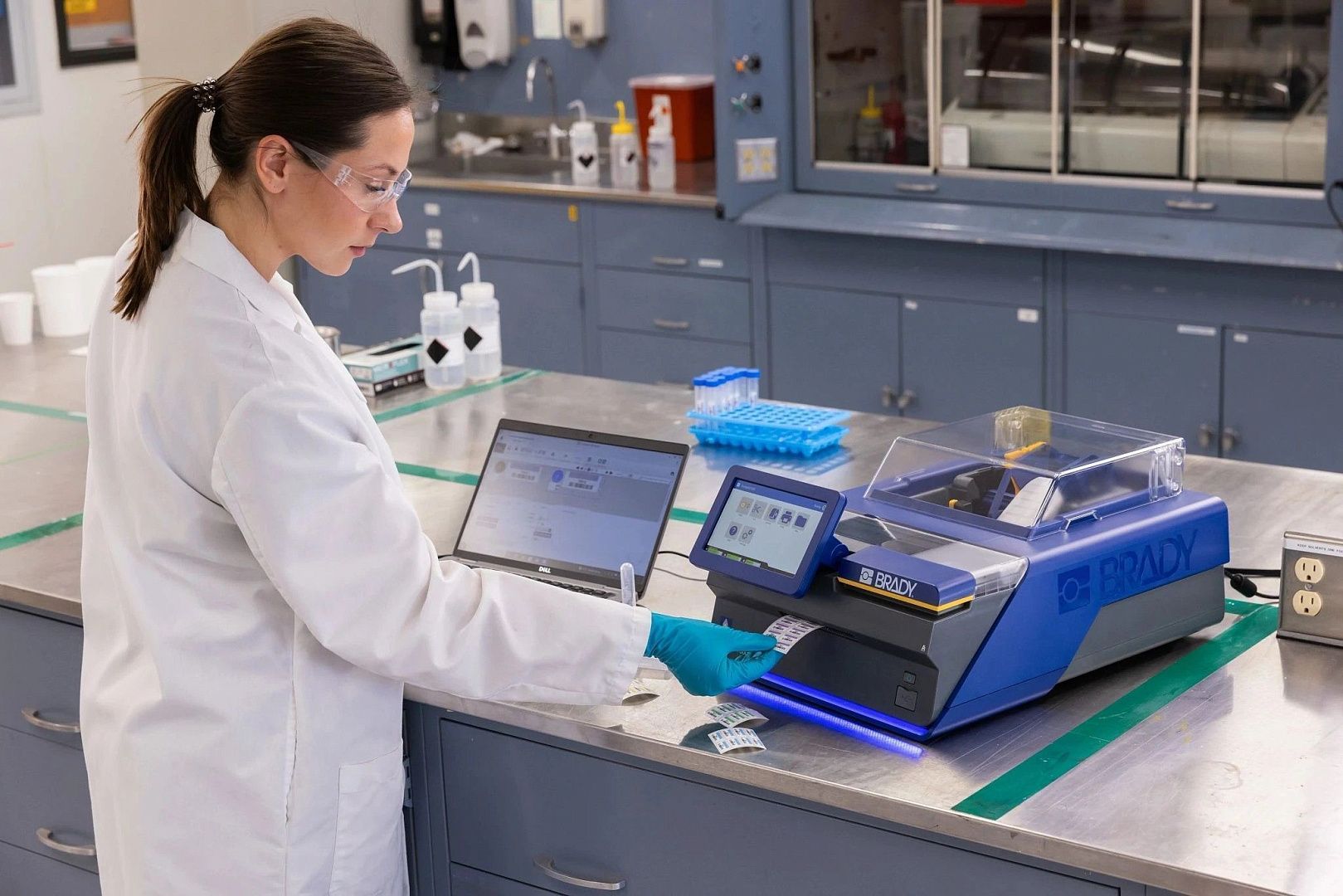 Промышленный цветной принтер этикеток BRADY J7300