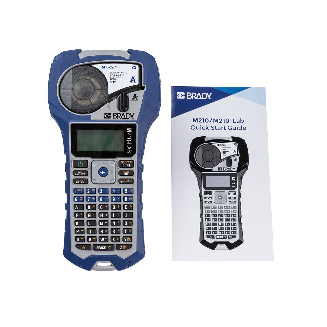 Портативный принтер этикеток BRADY M210 лабораторный в пластиковом кейсе