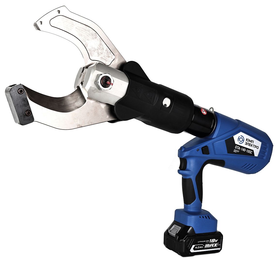Кабелерез электрогидравлический ЮМП ЭЛЕКТРО GTA-140-105C аккумуляторный для резки кабеля и провода