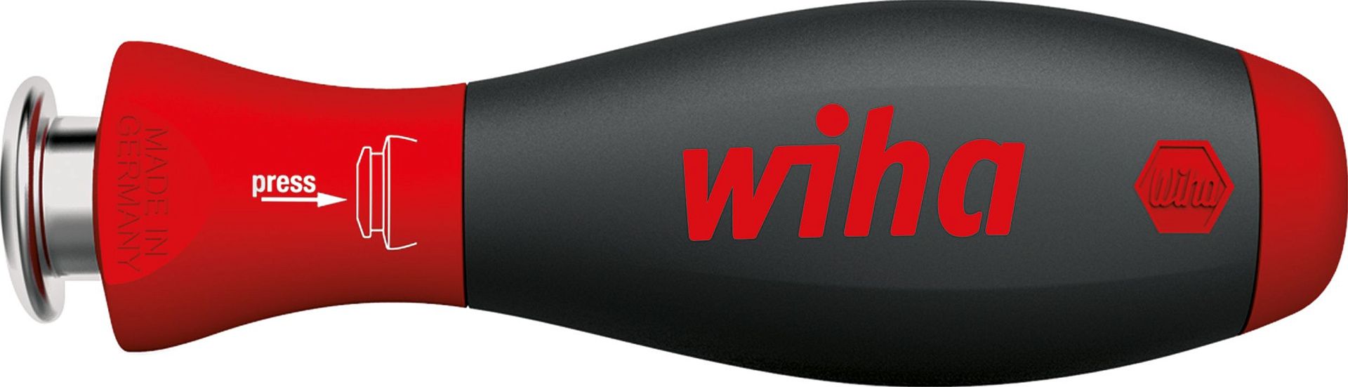 Рукояткa отвертки Wiha SoftFinish-telescopic для сменного жала SYSTEM 6