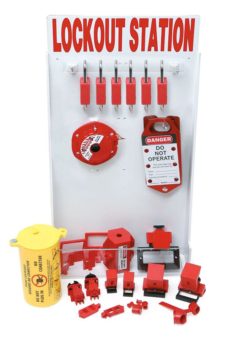 Станция Brady для блокираторов открытая