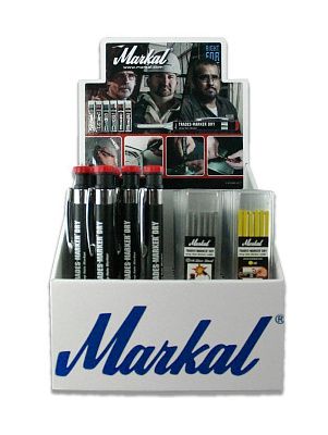 Набор карандашей и грифелей Markal Trades-Marker Dry в упаковке для витрины