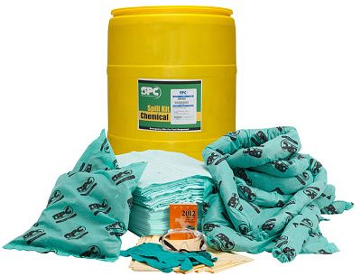 Комплект для устранения проливов Brady Drum Spill Kit в бочке (адсорбция 200 литров)