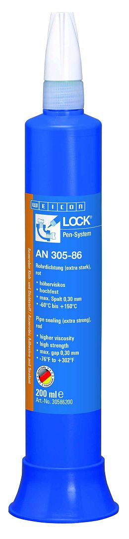 10020013 WEICONLOCK AN 305-86 Герметизация труб (200 мл) сильная фиксация, высокая вязкость, макс. зазор 0,30