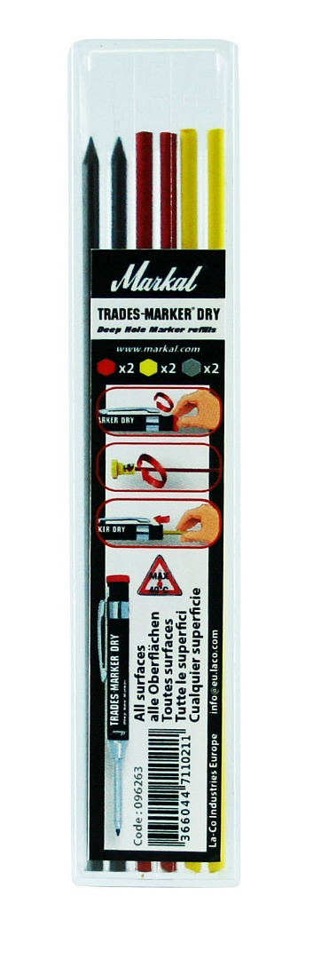 Карандаш автоматический Markal Trades-Marker Dry для труднодоступных поверхностей