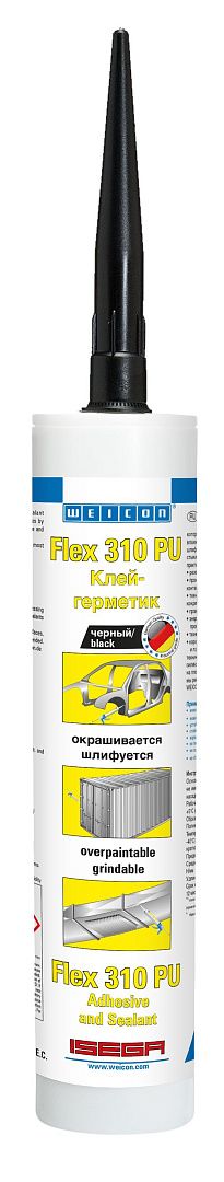 10002571 WEICON Flex 310 Полиуретан черный (300 мл)