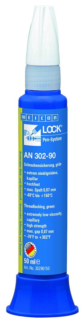 10017891 WEICONLOCK AN 302-90 Фиксатор резьбы (50 мл) низкая вязкость, обеспечивает прочность от средней до в
