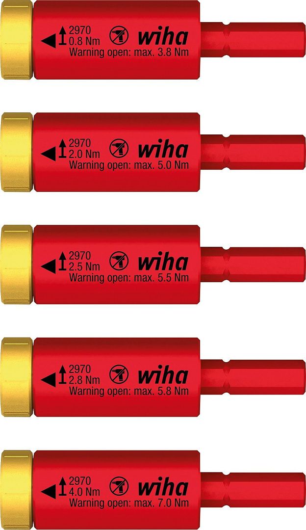 Набор динамометрических переходников Wiha easyTorque electric