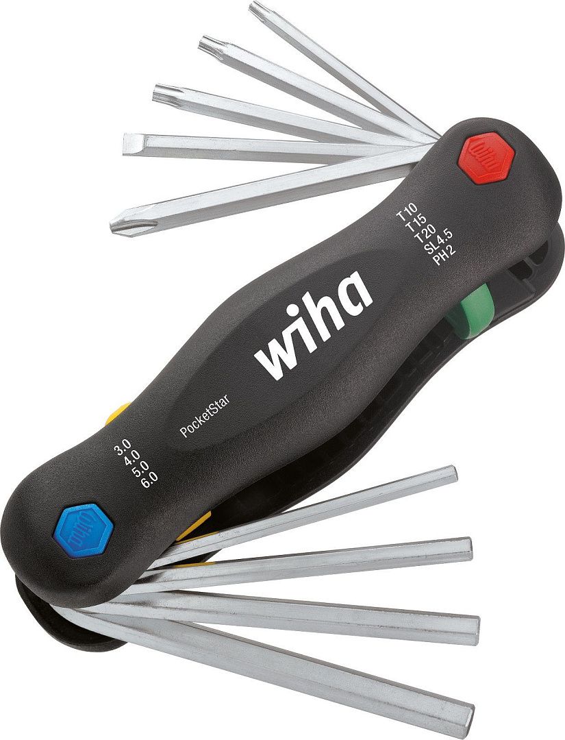Мультитул Wiha PocketStar (шлиц, Phillips, TORX, шестигранник) 9 пр.