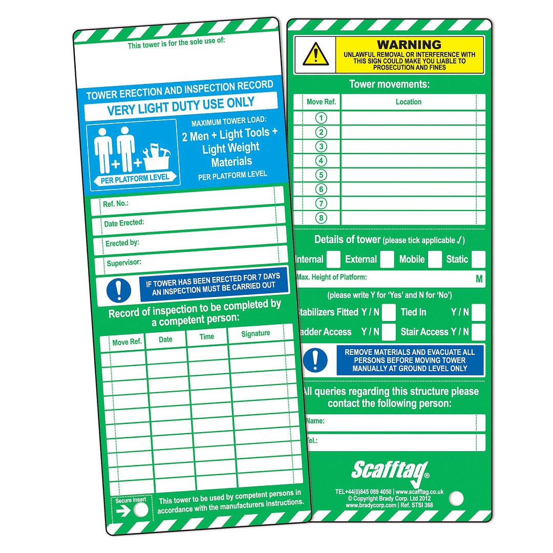 Комплект Towertag на русском языке: Пластиковый держатель, 10 шт.; бирка для вставок 20 шт.; перманентный маркер, 1 шт.