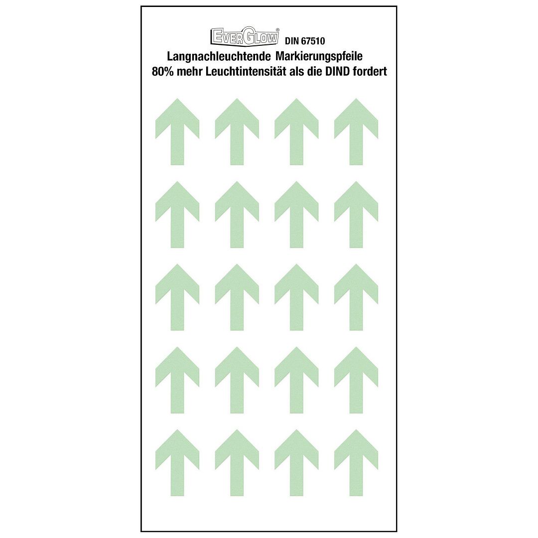 Стрелки EverGlow фотолюменисцентные самоклеющиеся 
