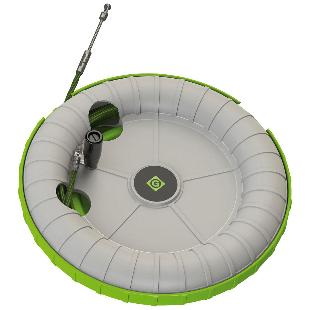 УЗК Greenlee FLEXI SPINNER, витой пруток из полиэстера в эргономичном ударопрочном корпусе, пониженное трение