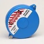 Блокиратор вентилей и задвижек стандартный, полипропилен, диаметр маховика – 254-320 мм, диаметр отверстия для шпинделя – 105 мм, 364х405х76 мм, цвет – синий, 1 шт/упак