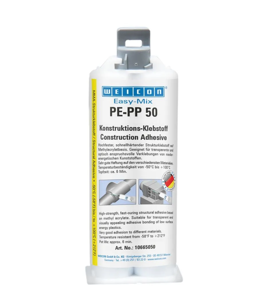 Конструкционный клей WEICON Easy-Mix PE-PP 50 двухкомпонентный